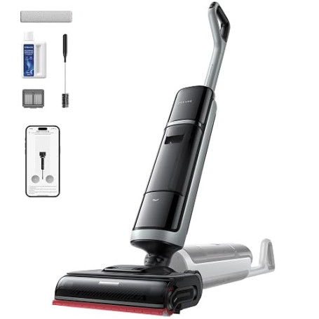 dreame H15 Pro Heat Aspirateur Laveur, Nettoyage des sols à 85 °C | bras robotisé IA GapFree, capteur RVB intelligent, 22000Pa,