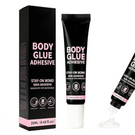 Colle Vetement Peau, Adhesif Vetement Peau, Imperméable et Amovible, 20ml | Body Glue, Colle a Justaucorps Gym, Adhesif Vetement