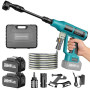 Nettoyeur Haute Pression à Batterie 700PSI à Batterie Compatible avec Batteries Makita 18V, Nettoyeur Haute Pression sans Fil av