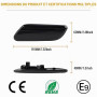 OZ-LAMPE Clignotant Latéral LED pour BMW Mini cooper F55 F56 F57 LC12 2022 2023 2024, Clignotant Latéraux avec Canbus Sans Erreu