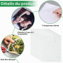 XTUDOU® 50 Pièces Films de Plastification A4, Feuilles Plastique Autocollantes et Imperméables 30,5 * 21,5cm pour Copies Botaniq