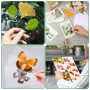 XTUDOU® 50 Pièces Films de Plastification A4, Feuilles Plastique Autocollantes et Imperméables 30,5 * 21,5cm pour Copies Botaniq