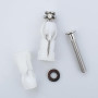 2 Pièces Fixation Abattant WC,Fixation Cuvette WC,Fixation Abattant WC Universel,pour Siège de Toilette,Matériau en Nylon(Style