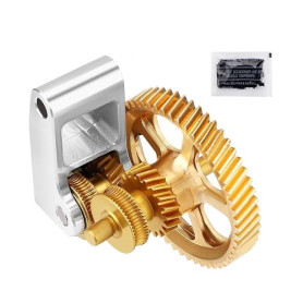 Extruder Gear pour imprimante 3D Bambu-Lab X1C P1P P1S, acier trempé en laiton entièrement métallique, composants dentés dorés D