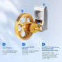 Extruder Gear pour imprimante 3D Bambu-Lab X1C P1P P1S, acier trempé en laiton entièrement métallique, composants dentés dorés D
