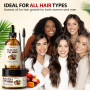 Bofuoos Huile de Batana Pour Cheveux, 100% Pure Pressée à Froid Batana Oil | Naturelle Huile de Batana du Honduras, Restaure les