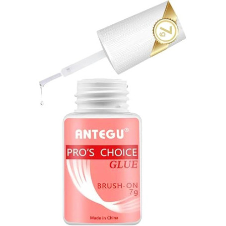 Bodiiwuliu Colle Extra Forte pour Ongles avec Pinceau - Extension de Pointes en Acrylique et Faux Ongles (7g)