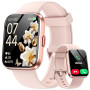 Montre Connectée Femme pour Samsung, iPhone, Android, 1.8" Smartwatch avec Appel Bluetooth, Voix de l'IA, Alexa intégrée, Smartw
