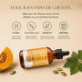 QKnatur Huile de courge pour les cheveux 50 ml | Sérum capillaire favorisant la pousse des cheveux | Nourrit, adoucit et apporte