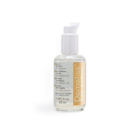 Demeliss Elixir Brillance - Sérum Cheveux 50ml - Protéines de Soie, Huile de Babassu - Effet Soyeux, Brillant - Anti Frisottis -