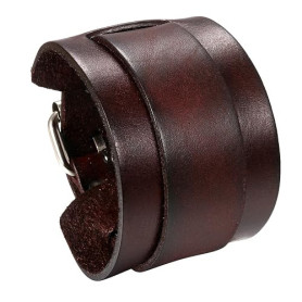 JewelryWe Bracelet Homme Cuir Manchette Viking Biker Enveloppez Adjustable,Bracelet de Force Moto Fantaisie Style Rock Punk Goth