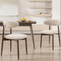 COLAMY Chaise de Cuisine en Set de 2, Chaises à Manger Modernes avec Dossier Rigide, Chaises de Salle à Manger en Tissu avec Pie