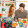 Laconile 120 Couleurs Feutre Acrylique, Stylos Acryliques à Pointe Pinceau pour le Coloriage Adulte ，Acrylic Paint Markers pour