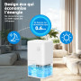 Deshumidificateur d Air Anti Moisissure 500ML, Éco Electrique Déshumidificateurs Maison Compact, Silencieux et Efficace avec Arr