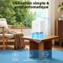 Deshumidificateur d Air Anti Moisissure 500ML, Éco Electrique Déshumidificateurs Maison Compact, Silencieux et Efficace avec Arr