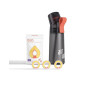 air up® Bouteille d'eau aromatisée Gen 2 (620 ml) gris anthracite + 3 capsules de saveur pêche | Bouteille d'eau sans sucre et a