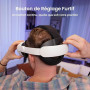 KIWI design K4 Confort Sangle de Tête Compatible avec Meta Quest 3S/Quest 3 | Molette améliorée, ajustement parfait, équilibré,