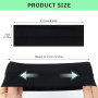 Sularpek 2PCS Bandeau Cheveux Femme, Bandeau Noir Cheveux Sport, Bandeaux de Cheveux Élastique Antidérapant, Bandeau Cheveux Lar
