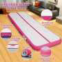 PPXIA Tapis de gymnastique gonflable 3 m, 4 m, 5 m, 6 m, 10/20 cm de hauteur, tapis de gymnastique avec accessoires complets, ta