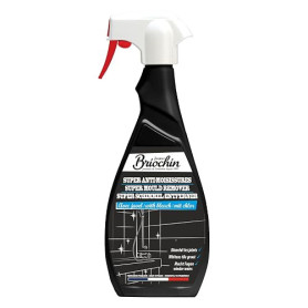 BRIOCHIN Anti-moisissures 500ml | Élimine traces noires et moisissures, blanchit et désinfecte joints de carrelage silicone et a