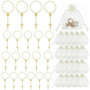 CZAYEFNH Offrez de Baptême – Ensemble de 40 Cadeaux pour Les invités avec Dragees, Chapelets Catholiques et Sujet de Communion F