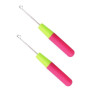 Latch Aiguille à Crochet, 2 Pcs Outils de Tissage, pour DIY, Artisanat, Tressage