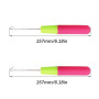 Latch Aiguille à Crochet, 2 Pcs Outils de Tissage, pour DIY, Artisanat, Tressage