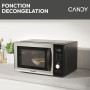 Candy Essenza CMWA32EDLB Four Micro-ondes 1000W 32L Digital, Fonction Décongélation et Nettoyage Auto, Cavité Inox, Plateau Tour