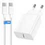 30W Chargeur Rapide pour iPhone 17/17 16 Pro/17 16 Pro Max/15 Plus/15 Pro/15 Pro Max/i Pad Mini/i Pad Air, Chargeur USB C Rapide