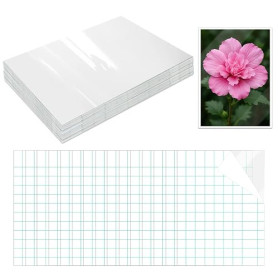 100 Film de Lamination à Froid,92x130mm Film de Plastification Autocollant | Feuilles de Plastification Auto-Adhésives pour Imag