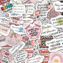 Lot de 75 Autocollants Inspirants pour Femmes – Messages Positifs – Imperméables, Finition Mate – Stickers Motivation pour Journ