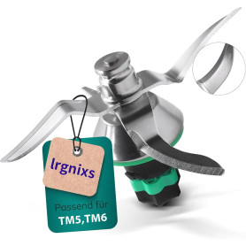 Lame De Rechange Pour Thermomix Tm6/Tm7, Couteau MéLangeur En Acier Inoxydable Avec Bague D'éTanchéIté, Compatible Avec Robot Cu