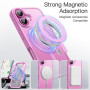 JETech Coque Mate Magnétique pour iPhone 16, Rose | Compatible avec MagSafe, Dos Translucide Mat, Étui Housse Protection Fine An