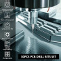 Lot de 40 micro forets PCB 0,1 mm à 1,0 mm, tige en spirale en carbure d'acier tungstène flute CNC pour gravure, circuits imprim