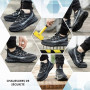 BAXIWUY Chaussures de Sécurité Hommes Légère Basket Securite Femme Chaussures de Travail Embout en Acier Respirantes Antidérapan