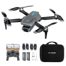 Ameta S20 Lite Drone avec Camera 4K UHD pour Adulte et Enfant Debutant | Moteur Sans Balais, FPV, Mini, Vol de 36min, Maintien D