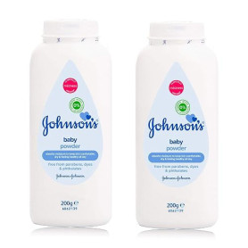 Johnson's Baby Talc pour bébé Johnson's, multipack de 2 | Talc cliniquement prouvé pour la peau délicate du nouveau-né | Laisse