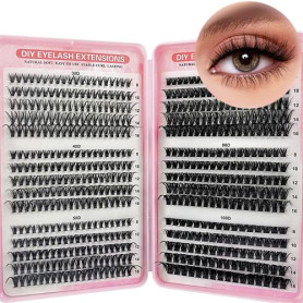 KEYRI 580 Pièces Faux Cils Individuel 30-100D Curl Extension Cils | pour l'extension de Cils à Domicile Kit Faux Cils DIY Kit Ex