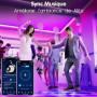 Keepsmile Ruban Led 30m (15mx2), Led Chambre Bluetooth, Bande Led Contrôlé par Télécommande APP, Guirlande Lumineuse Décoration