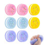 KYLOS Lot De 8 Jouets Anti-Stress, Squishy À Écraser, Ultra Doux Décompression Anti-Stress En 2 Jaune + 2 Bleu + 2 Rose + 2 Viol