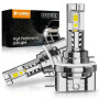 D-Lumina Ampoule LED H15 Canbus, 100W 10000LM 6500K, Puce CSP Super Lumineuse, Ampoules LED de Remplacement Halogènes, Système d