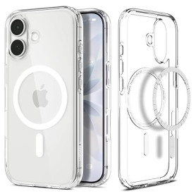Spigen Coque pour iPhone 17, Ultra Hybrid MagFit, [DuraClear, Qualité Signature Spigen] - Blanc