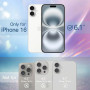 JETech Coque Pailletée pour iPhone 16, Transparent | Design Pailleté Scintillant, Étui Housse Protection Antichoc, Dos Transpare