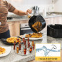Accessoire Air Fryer, Set de Brochettes Barbecue en Acier Inoxydable, 24 Brochettes + Grille, Accessoires Compatibles Plat Air F