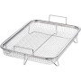 PIQIUQIU Panier de Barbecue en Acier Inoxydable Multifonction Grille de Barbecue Plateau de Cuisson pour Frites, Grillade (30x 2