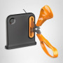 Fiskars Aiguiseur de Ciseaux | Conception Ergonomique, Au Moins 55% de Matériaux Recyclés, Boîtier en ABS Recyclé à 80%, Noir/Or