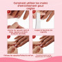 Adonafy Main D'Entrainement Manucure - Silikon Main Entrainement Ongles - Flexible Fausse Main pour Ongle pour Débutants Profess