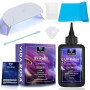 Vida Rose 100g Résine UV super transparente avec lampe UV, verre doseur et outils – Un kit de résine UV à durcissement rapide po