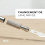 Klangfeiler® Cutter de précision avec 10 lames – Scalpel de découpe