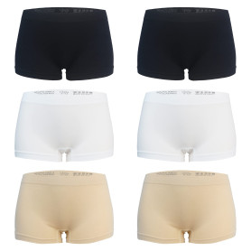 Libella - Lot de 6 - Femme Boxer - Basics Shorties Uni - Sport Seamless Culottes - 3908